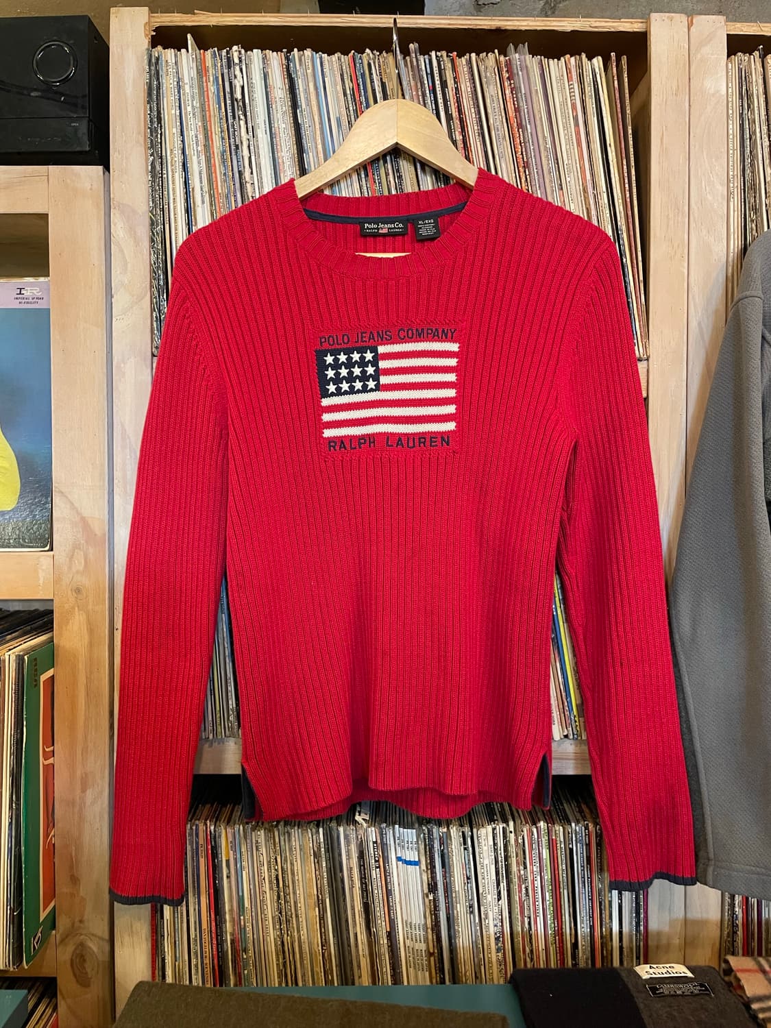 폴로진스 성조기 라운드넥 니트 상품이미지1