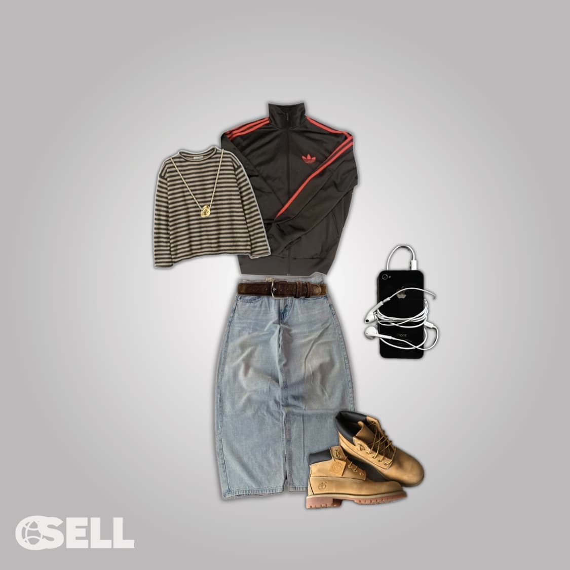 [유일매물] 아디다스 브라운 오렌지 져지 상품이미지3