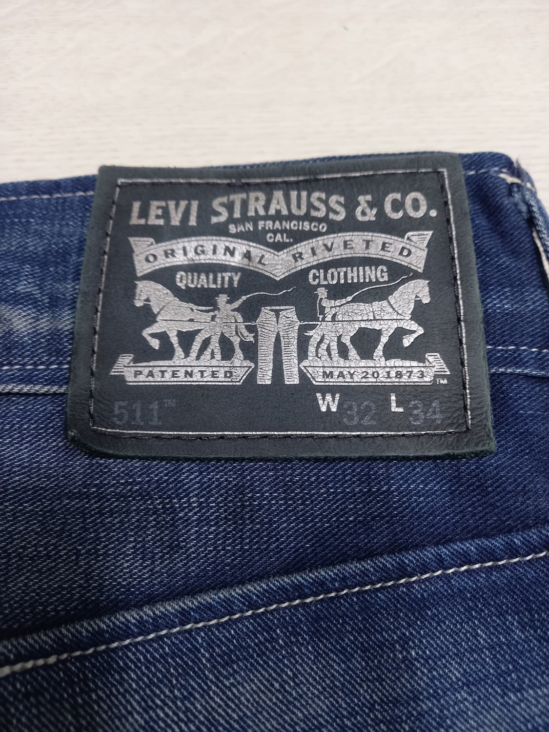 32 리바이스511 워싱 슬림일자진 32-326 상품이미지5