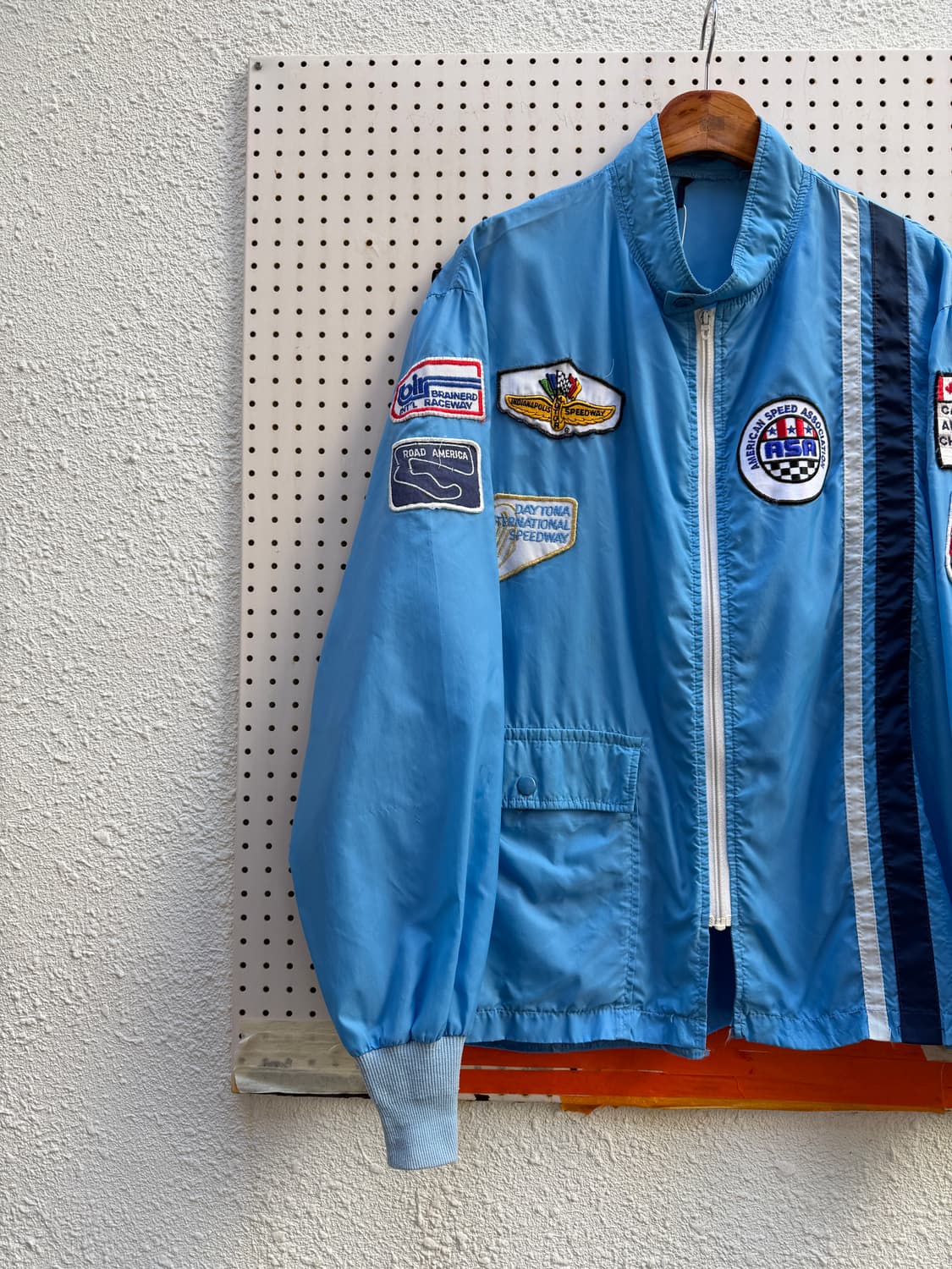 1980s USA RACING SATIN 80s 레이싱 사틴 나일론자켓 상품이미지4