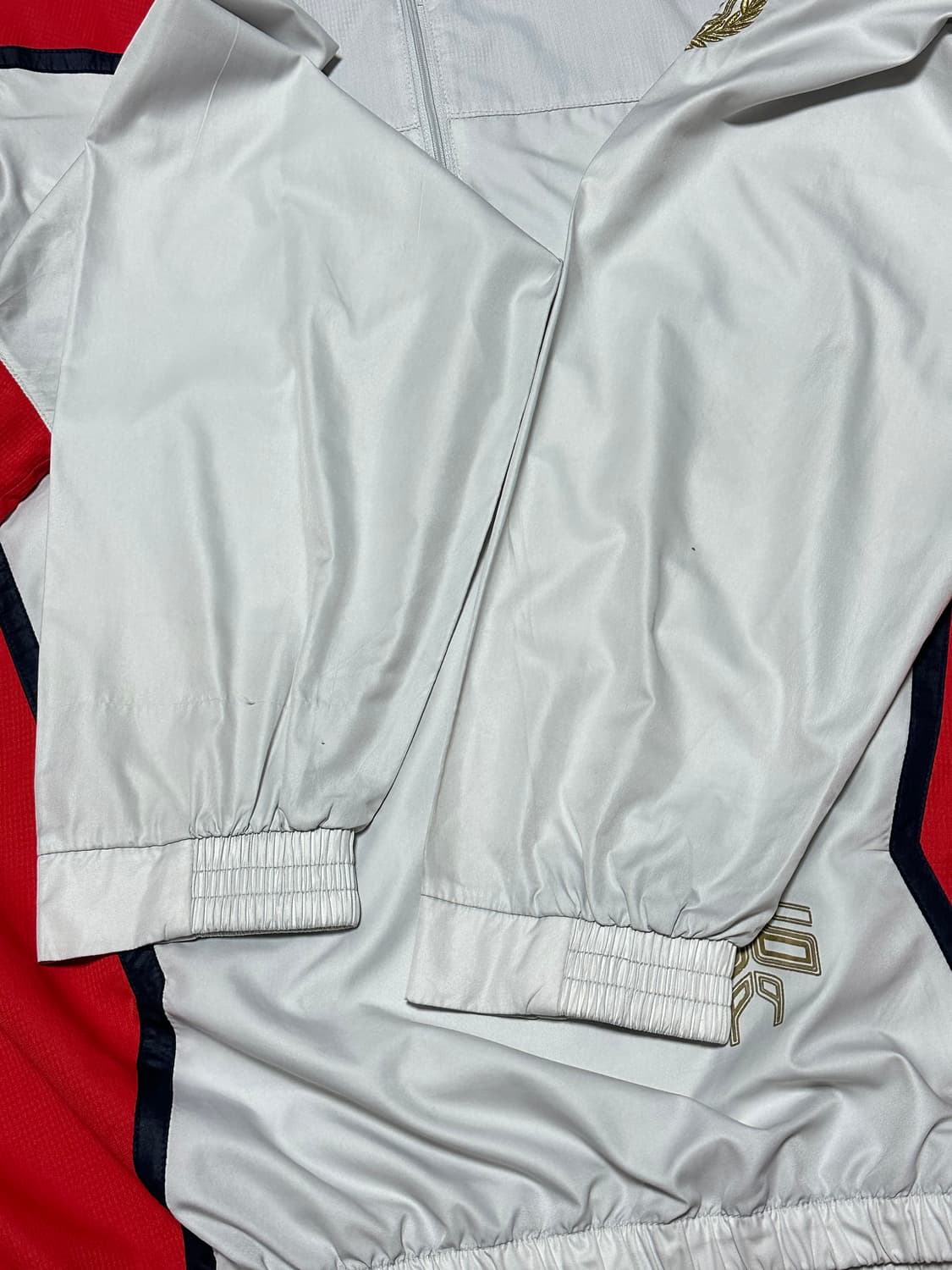 희귀) 엄브로 UMBRO 올드스쿨 나일론 배색 하프 반집업 상품이미지5