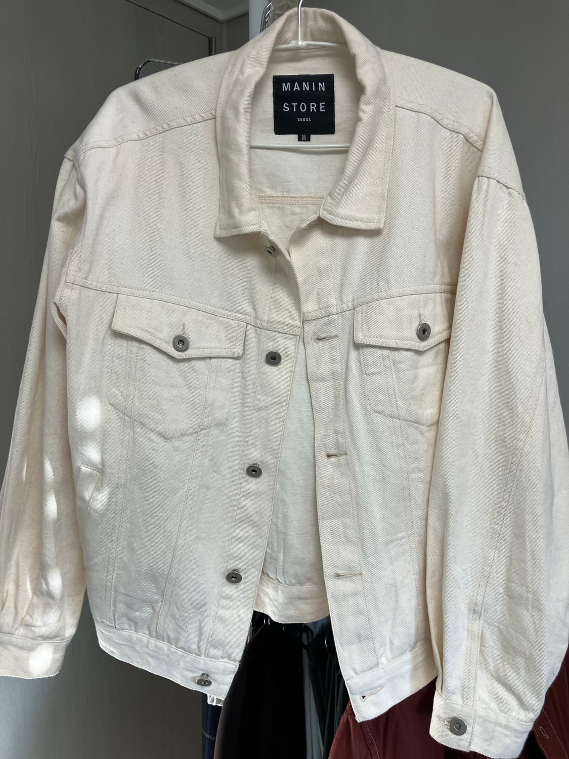 white denim jacket 화이트 데님자켓 M 상품이미지3