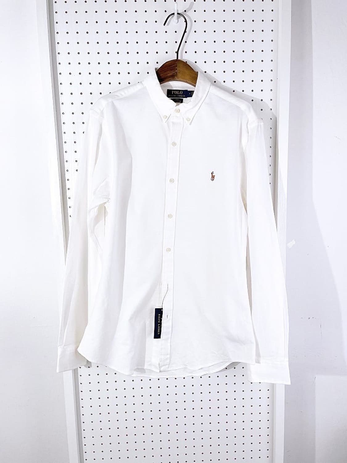 (정품/새상품) 폴로 랄프 로렌 남성 화이트 슬림핏 옥스포드 셔츠 상품이미지1