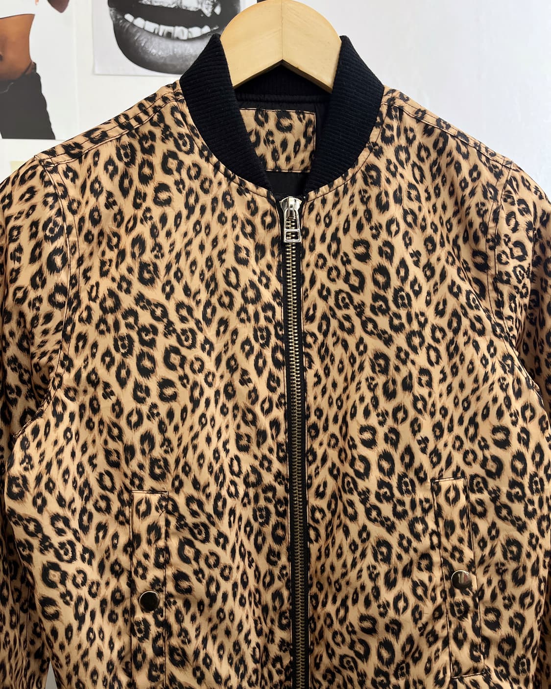 올드 빈티지 레오파드 블루종 자켓 상품이미지6