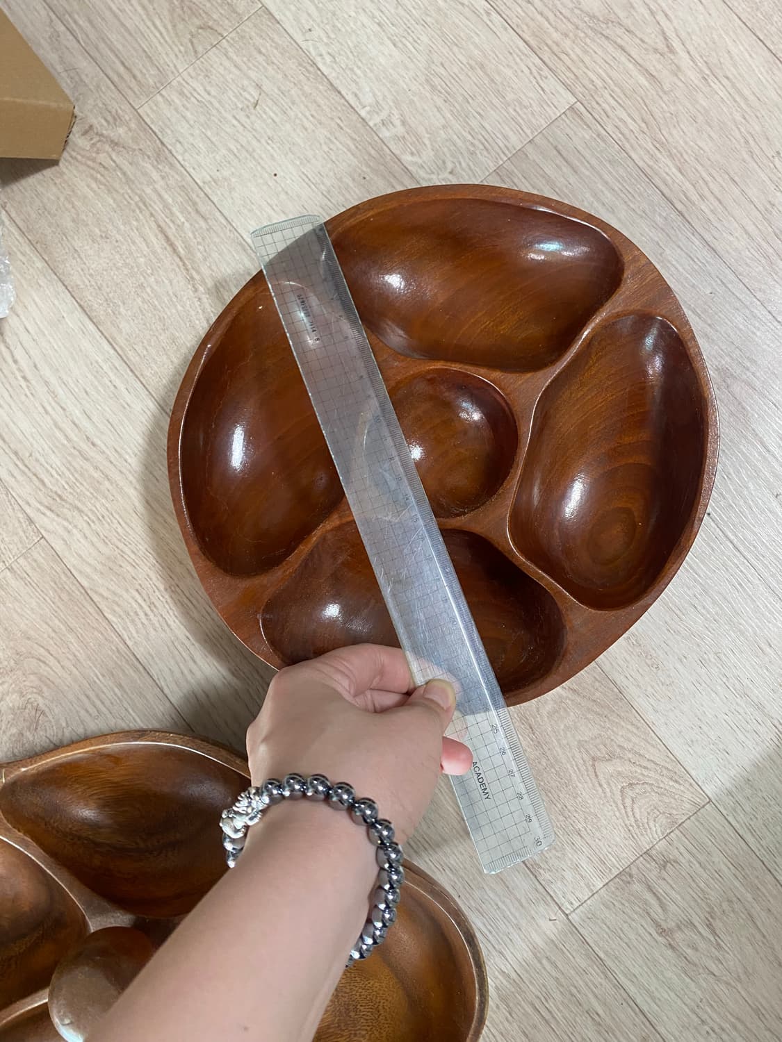 나무그릇 쟁반 2개 세트 상품이미지6