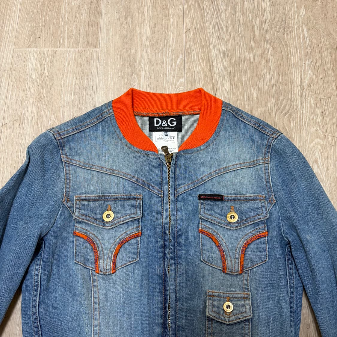 돌체앤가바나 이태리 여성 데님 청자켓 36  상품이미지2