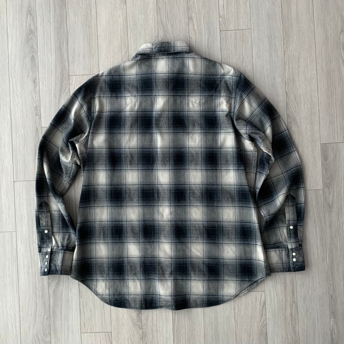 랄프로렌 RL WESTERN 옴브레 쉐도우 체크 셔츠 RRL 상품이미지6