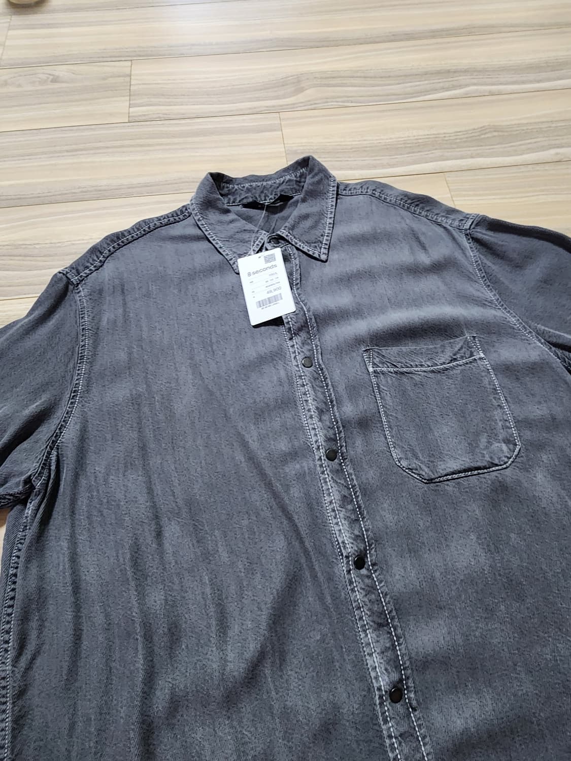 에잇세컨즈반팔데님셔츠L사이즈 상품이미지5