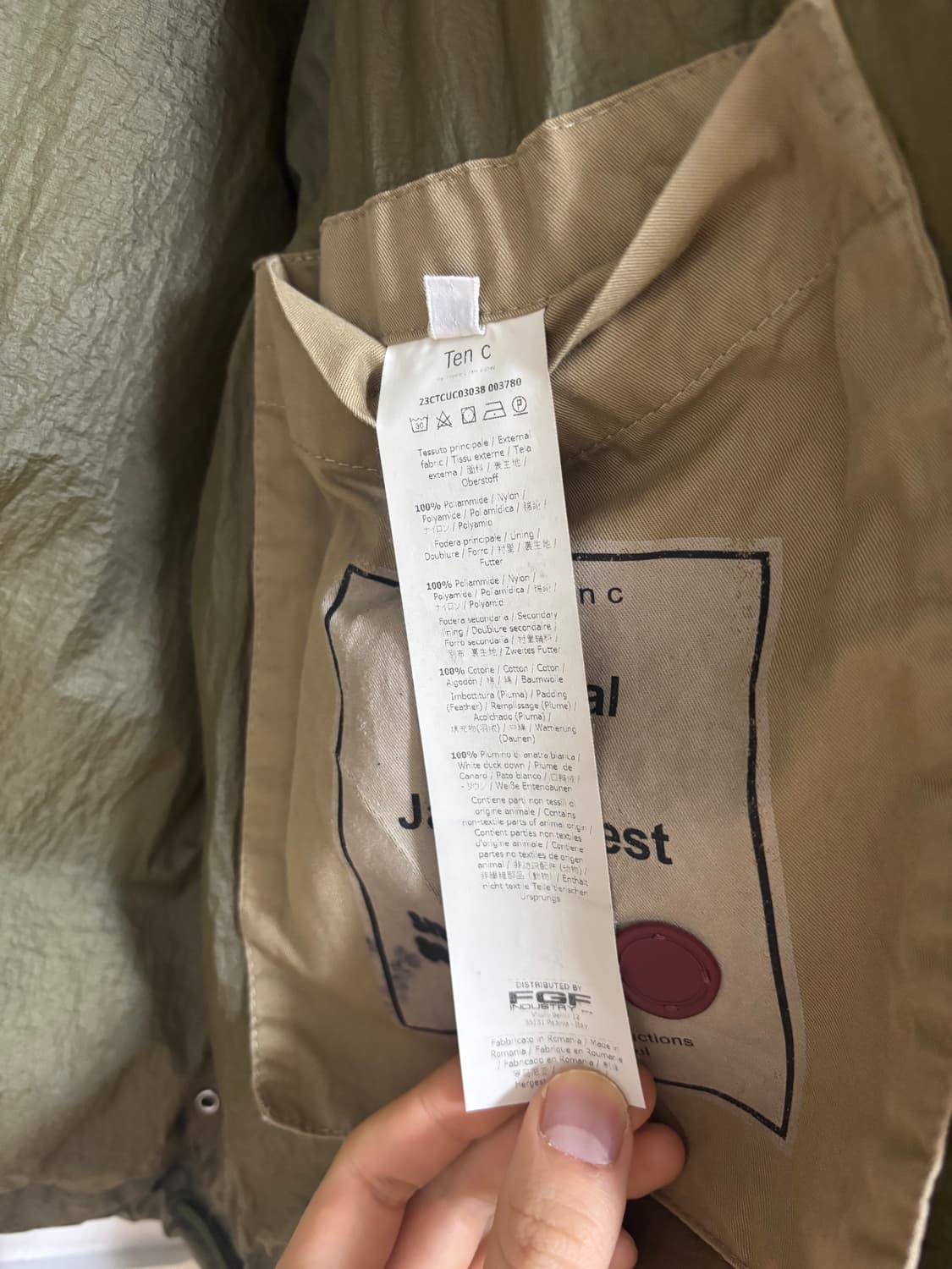 텐씨 TenC 오스트랄 다운베스트 자켓 패딩 48 상품이미지4