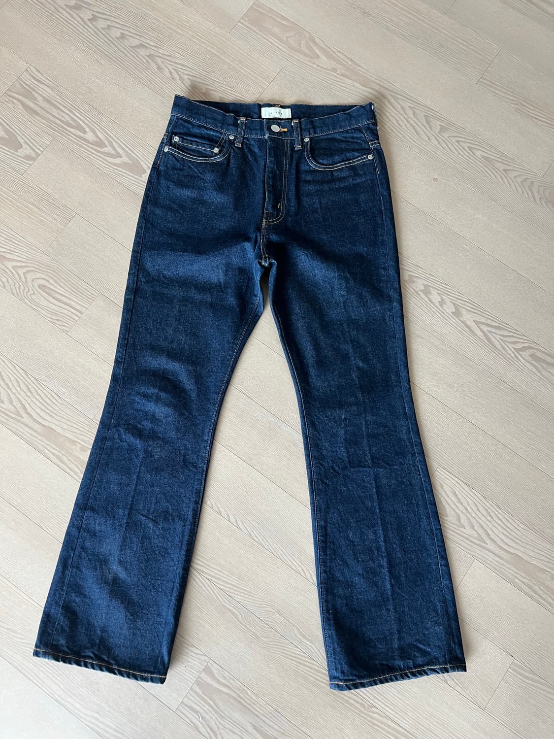 지에다 jieda 셀비지 데님 부츠컷 팬츠 상품이미지1