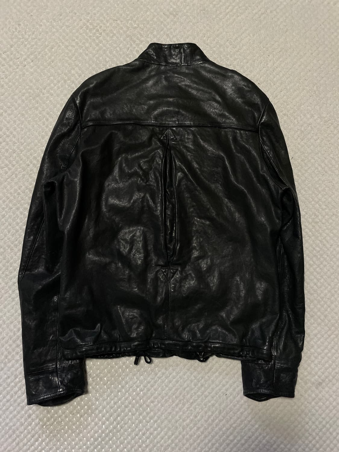 XESS 아티잔 무드 램스킨 양가죽 포켓 절개 레더 자켓 상품이미지2