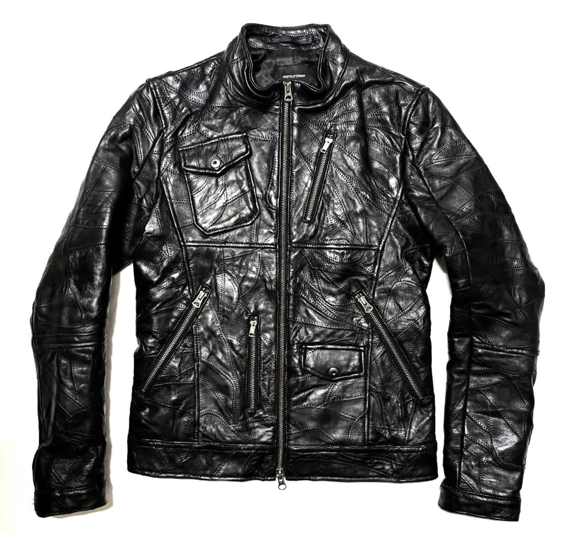 Rattle Trap - 패치워크 레더 자켓 상품이미지1