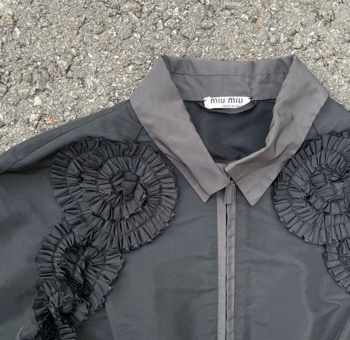 미우미우 셔링 블루종 재킷 상품이미지2