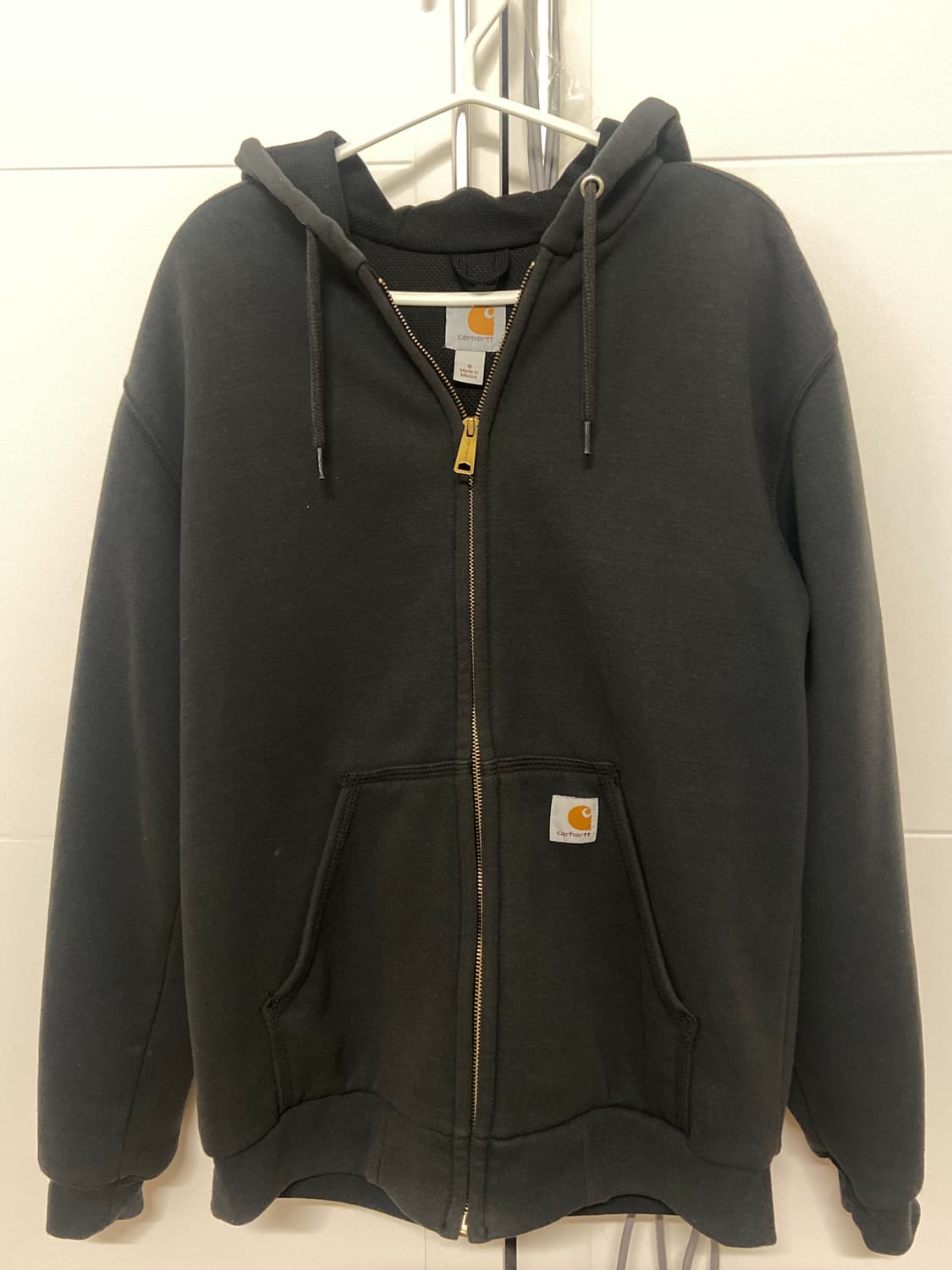 (S) 칼하트 써멀 후드집업 블랙 상품이미지1