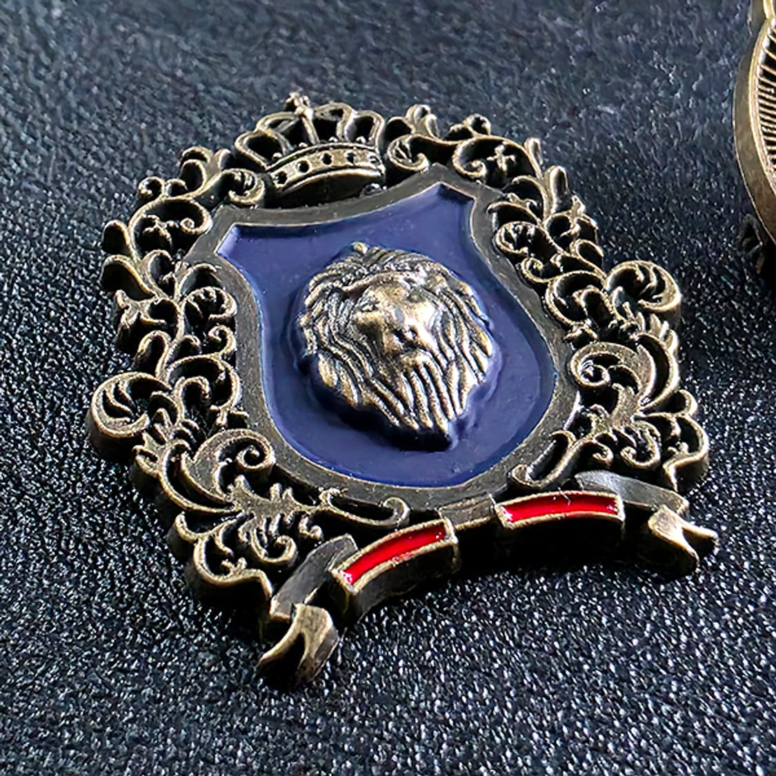 Rauk 브로치 남자 여자 엔틱 빈티지 왕관 사자 상품이미지2