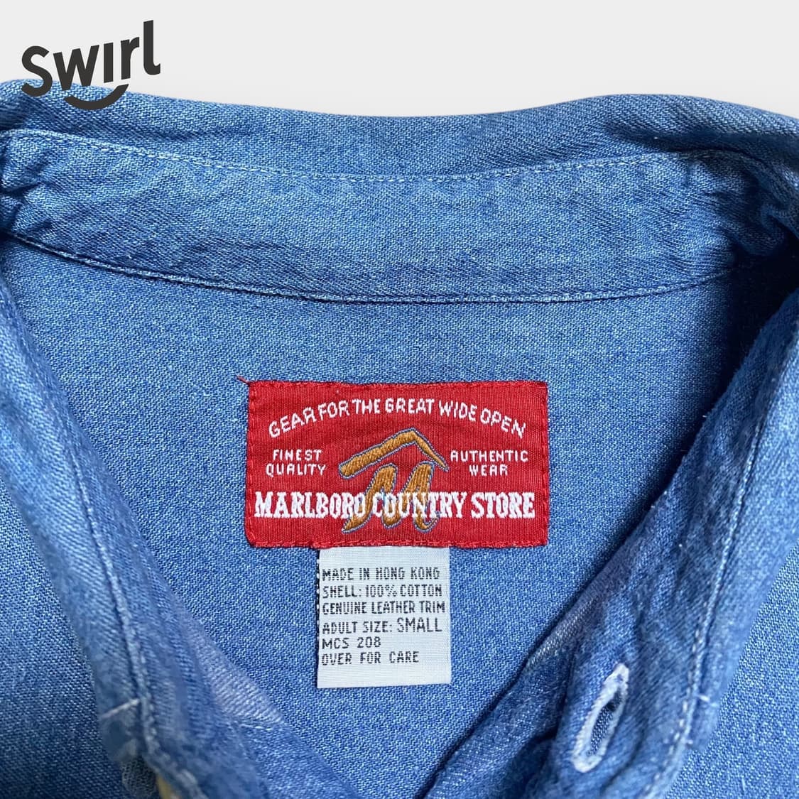 🌊90s Marlboro work denim shirts 상품이미지8