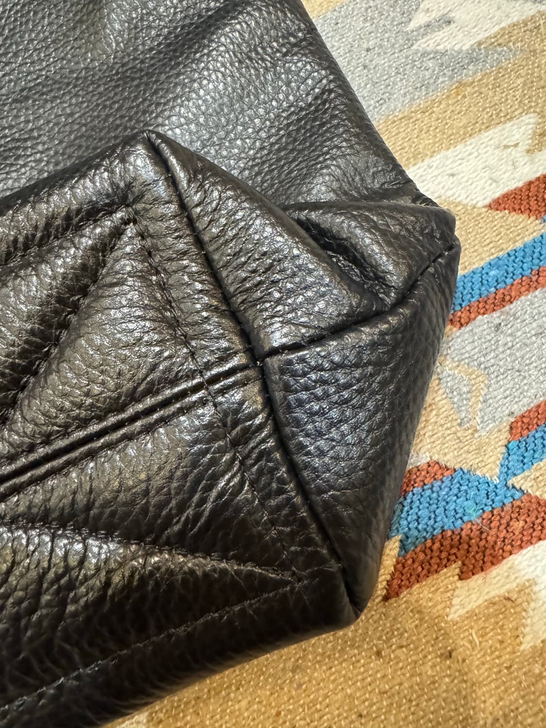 [OS] 요지 야마모토 아오야마 카우레더 숄더백 상품이미지5