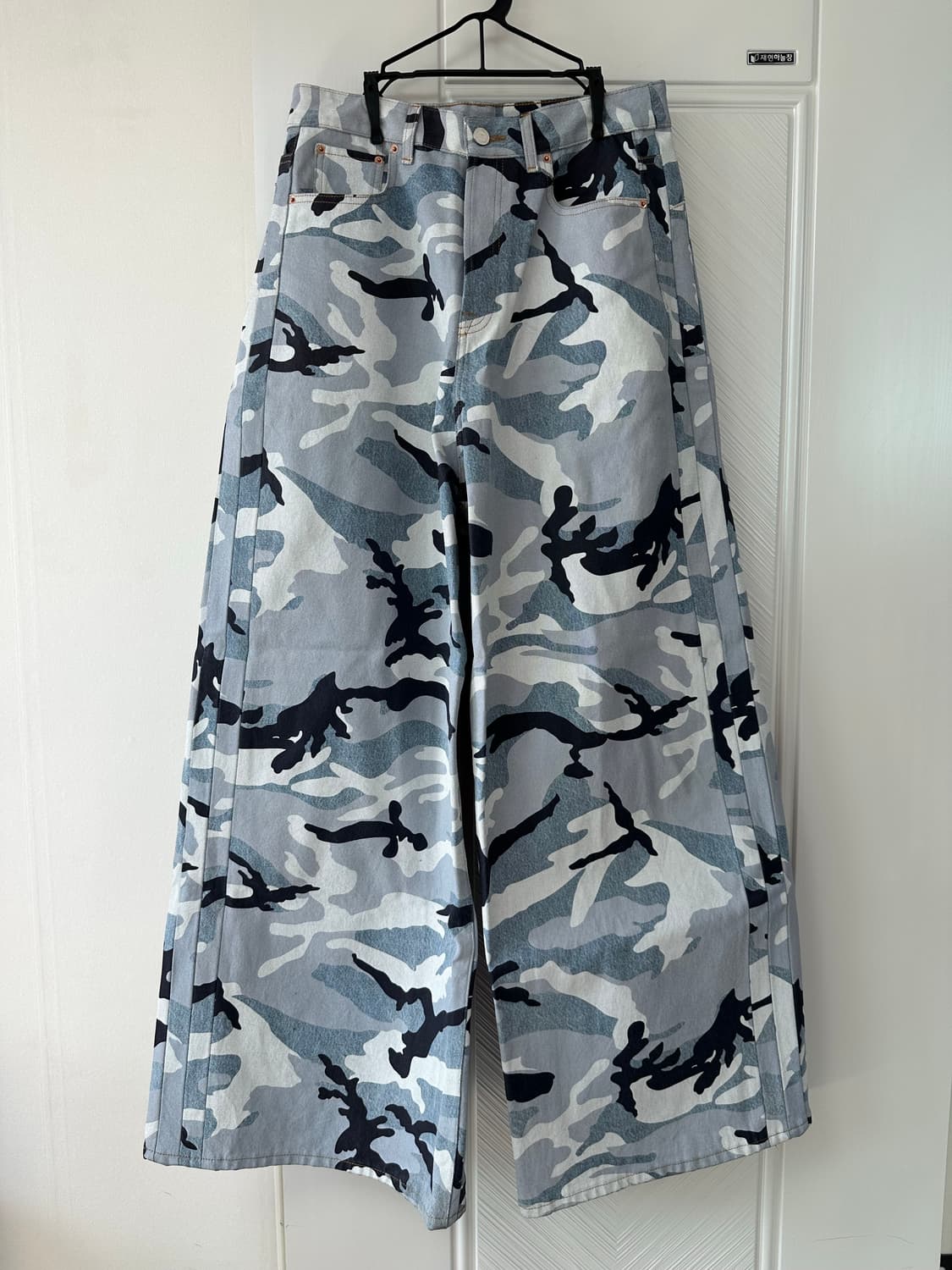 베트멍 블루 카모 오버사이즈 팬츠 허리 31 상품이미지1