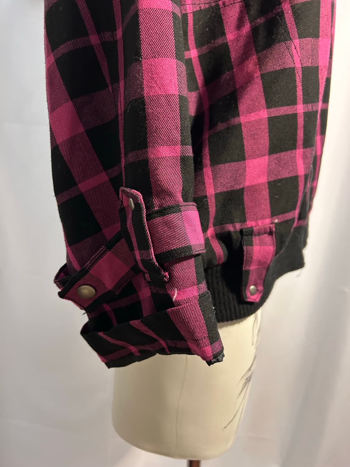 gal pink check hoodie jacket 상품이미지3