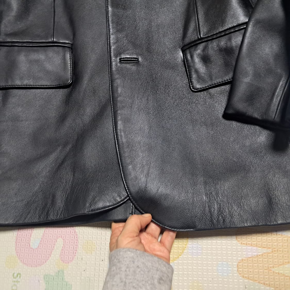 CLRIDE 클라이드 남성 블랙 양가죽 자켓 105(상태최상) 상품이미지9