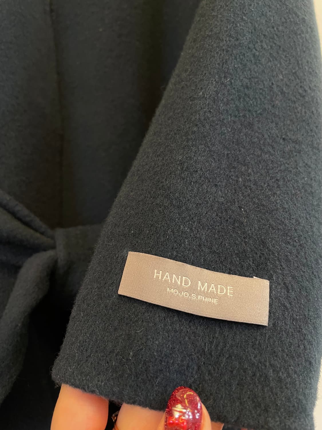 모조에스핀 핸드메이드 여성울코트 모직롱코트66 하객오피스출근연말룩데이트룩 상품이미지6