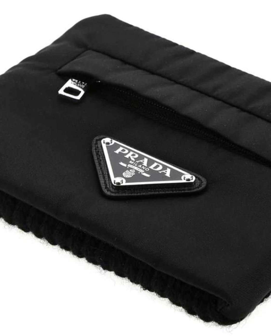 [새상품]프라다 로고 니트 밴드 카드지갑 M 상품이미지3