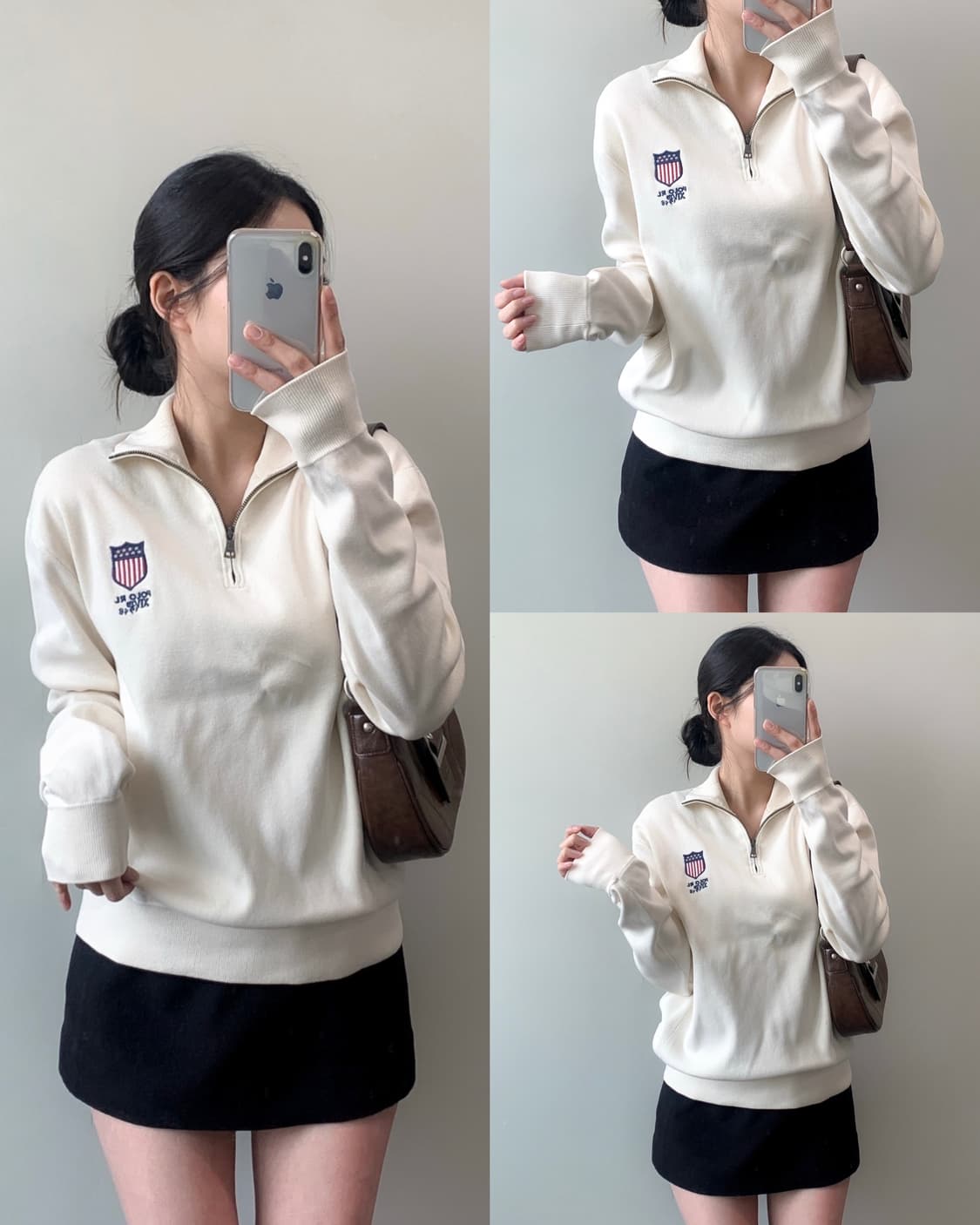 폴로 반집업 니트 상품이미지1