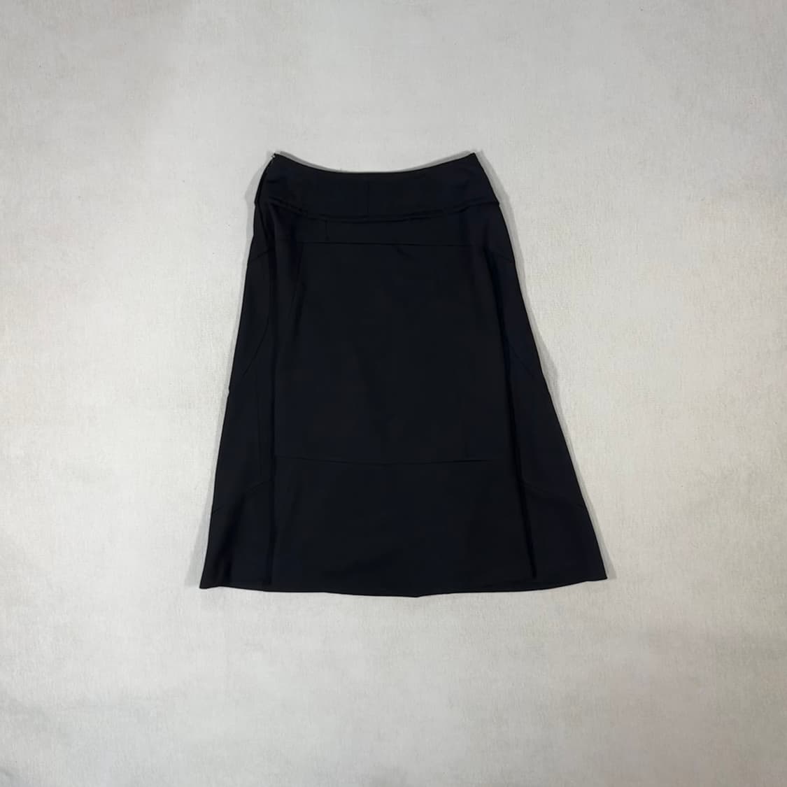 Flared Black Long Skirt 상품이미지3