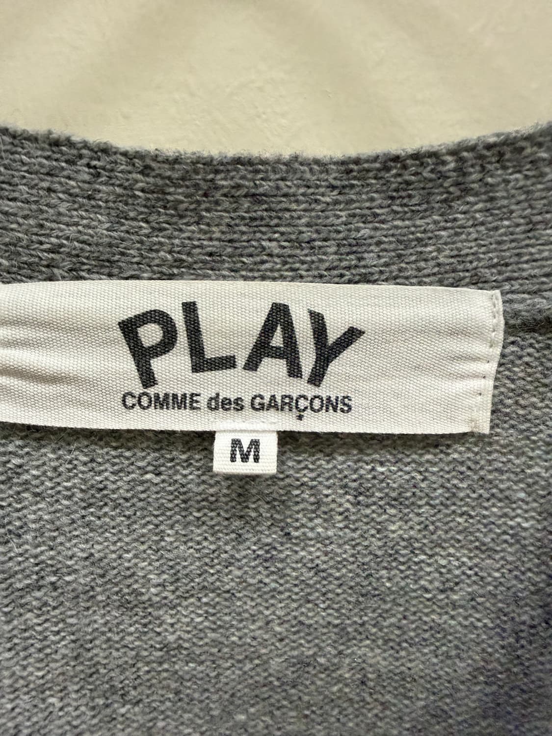꼼데가르송 그레이 가디건 상품이미지2