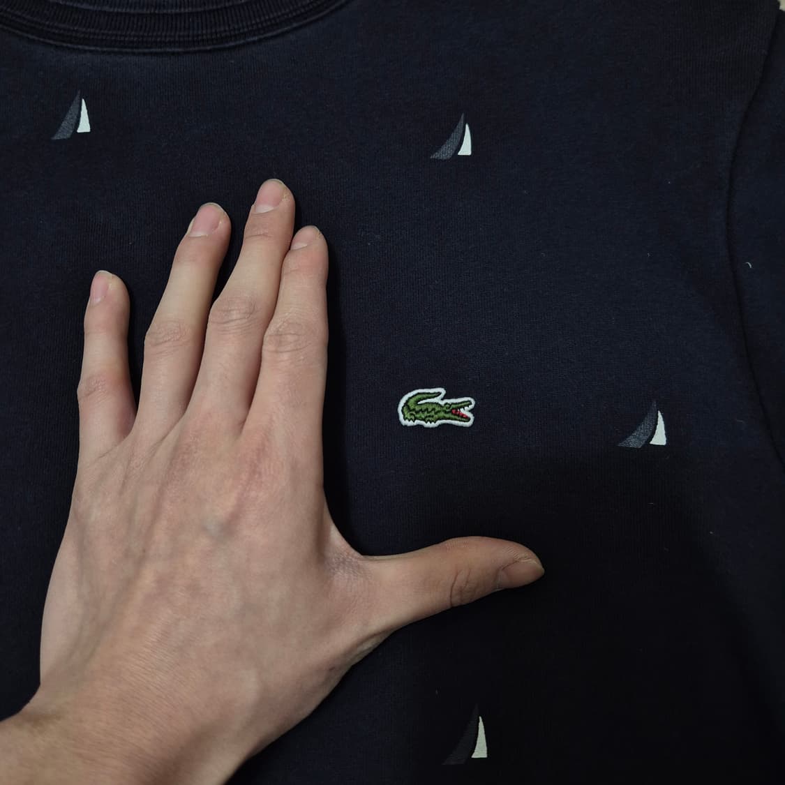 라코스테 멀티 요트 패턴 프린팅 맨투맨 (3) 상품이미지4