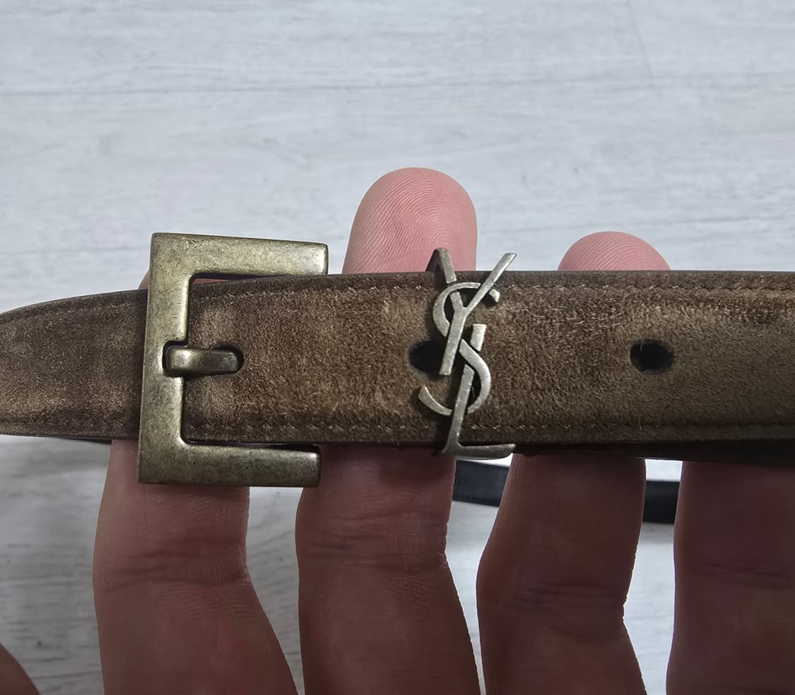 (정품) 생로랑 모노그램 빈티지 벨트 90사이즈 (명품 허리띠) 상품이미지3