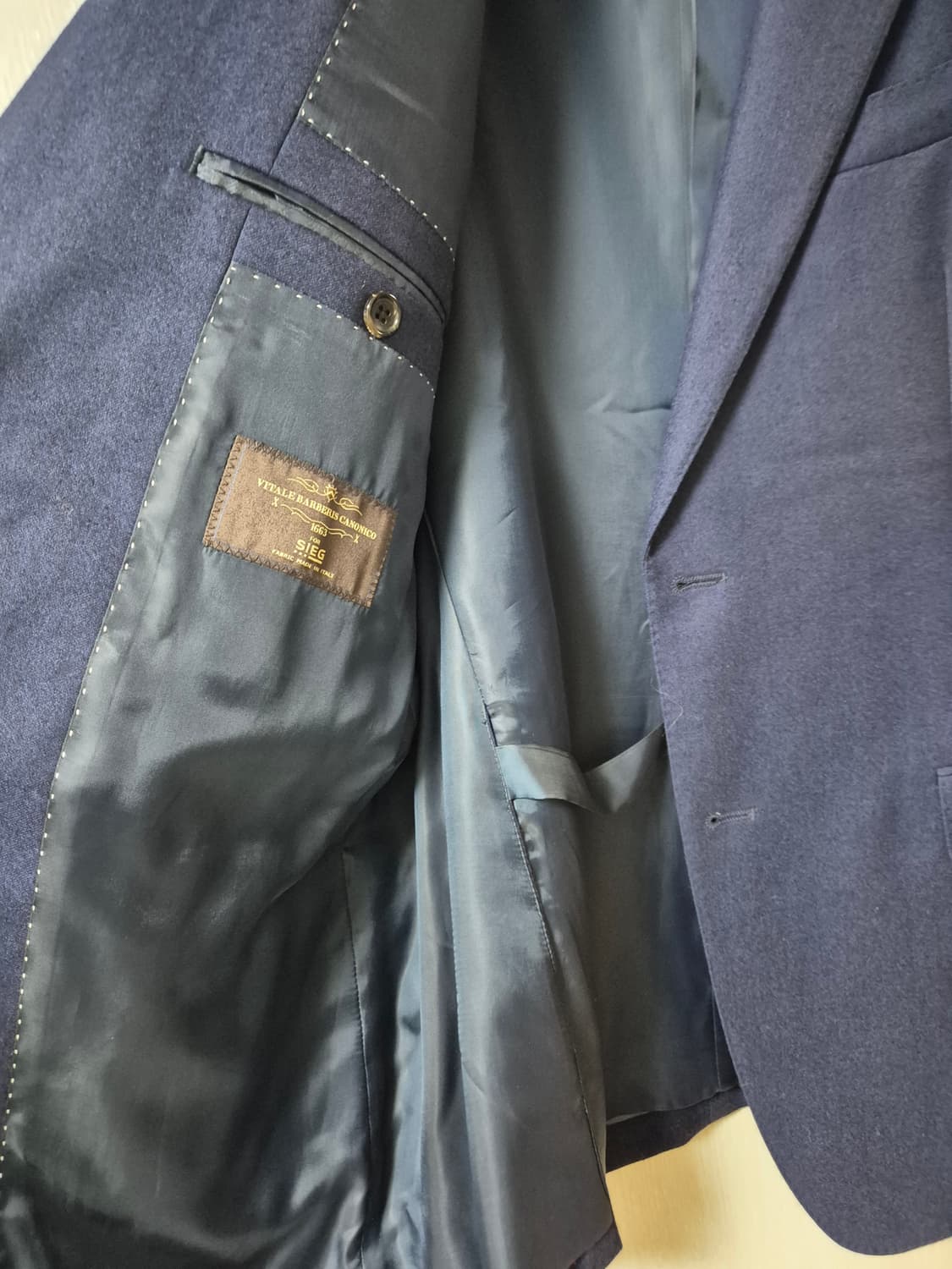 (새제품) 반하트/이태리 까노니꼬 플란넬 울수트 블레이져 자켓 110 상품이미지6