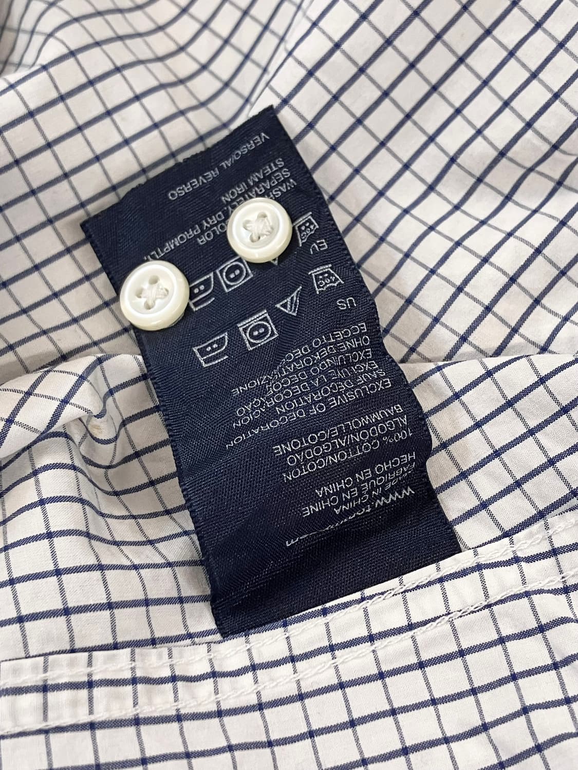 타미힐피거 체크 셔츠 화이트 XL  #csz3026  상품이미지6