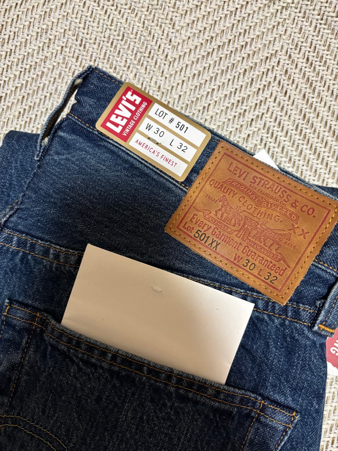 [30X32] 리바이스 LVC 1947 501XX 셀비지 데님 진 상품이미지2