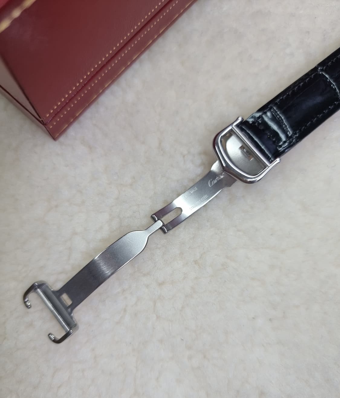 까르띠에 빈티지 탱크머스트 XL 짝수로만 다이얼 디버클 시계 99년  상품이미지4