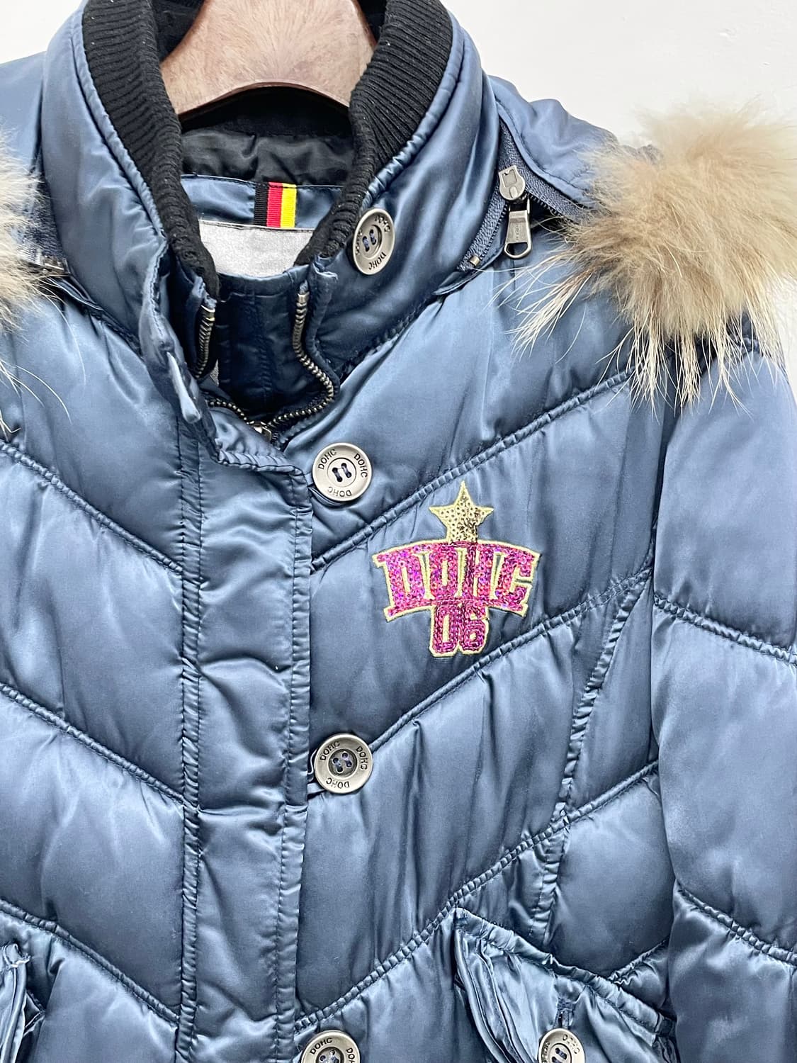 DOHC y2k 새틴 퀼팅 패딩 상품이미지8