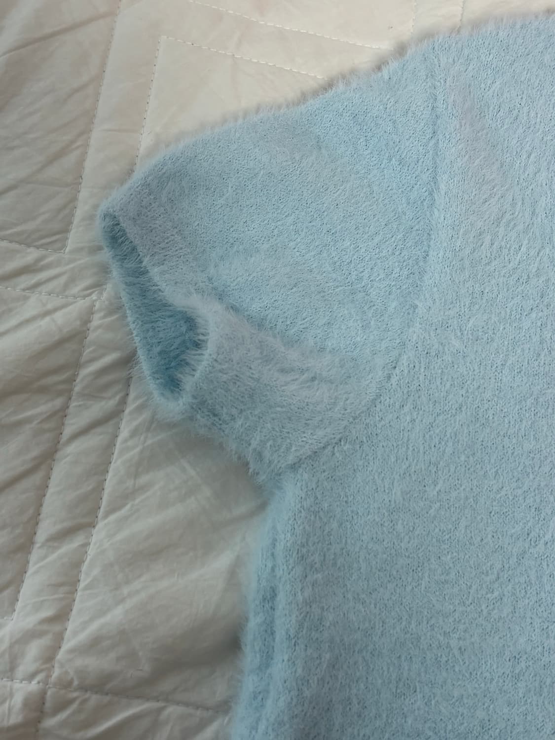 LEBANE 르베인 | 스카이블루 반팔 니트 상품이미지4