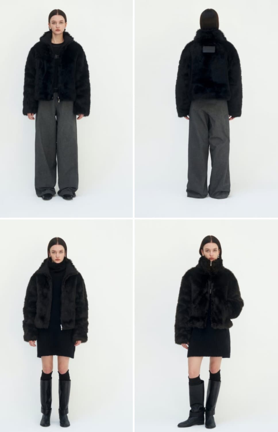 트리밍버드 퍼 자켓(다크브라운) 상품이미지3