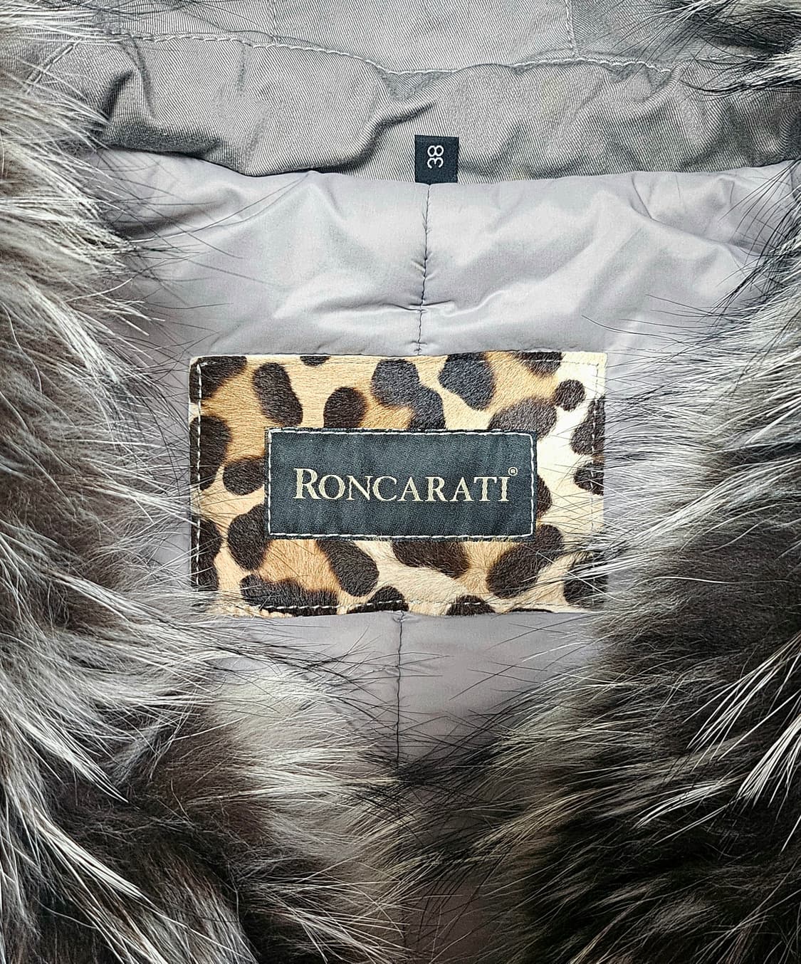 커스텀 RONCARATI 털 트리밍 코트 Made In Italy 상품이미지2