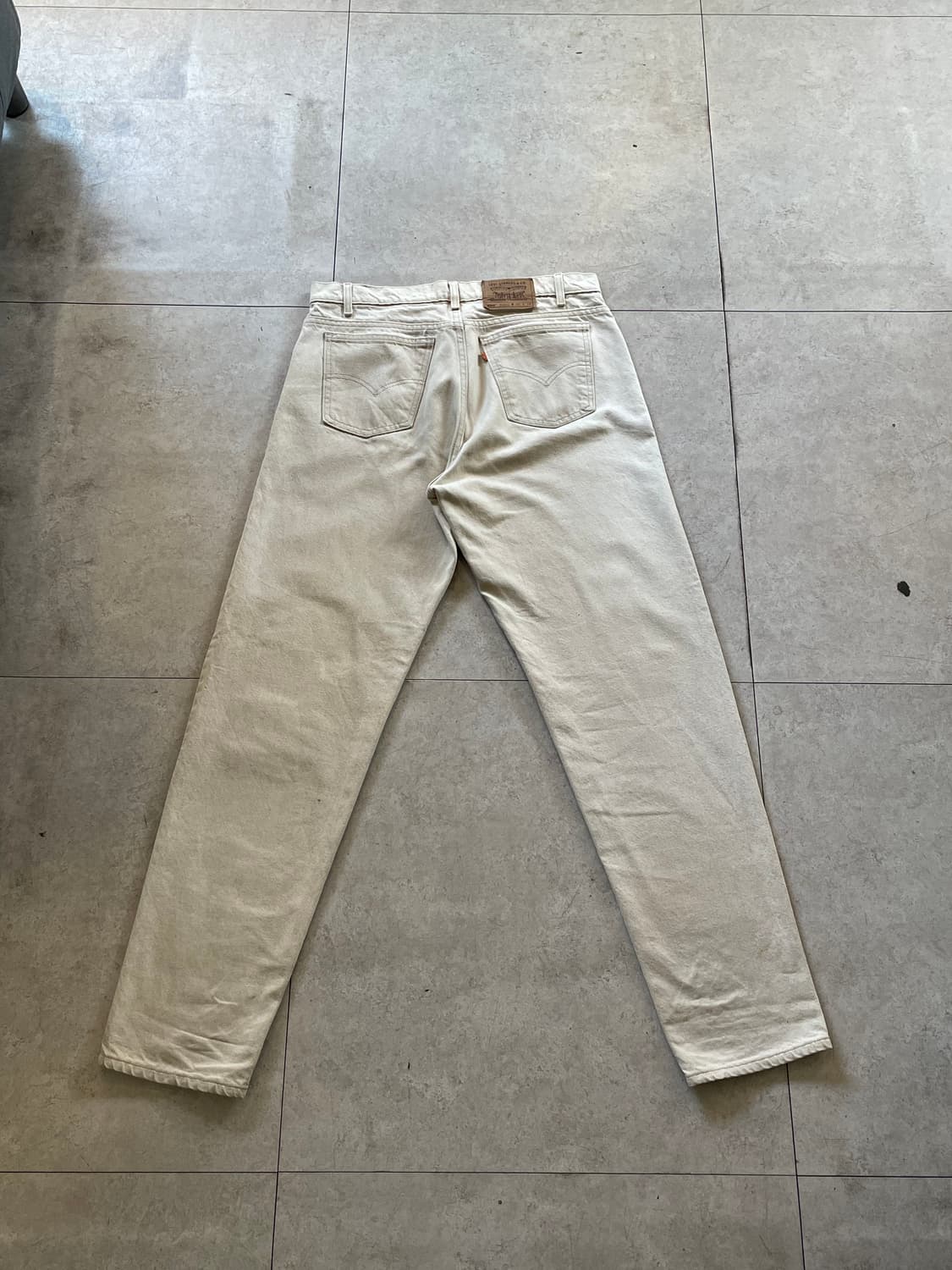 usa 리바이스550 크림색 데님 팬츠바지(오렌지탭) 상품이미지1