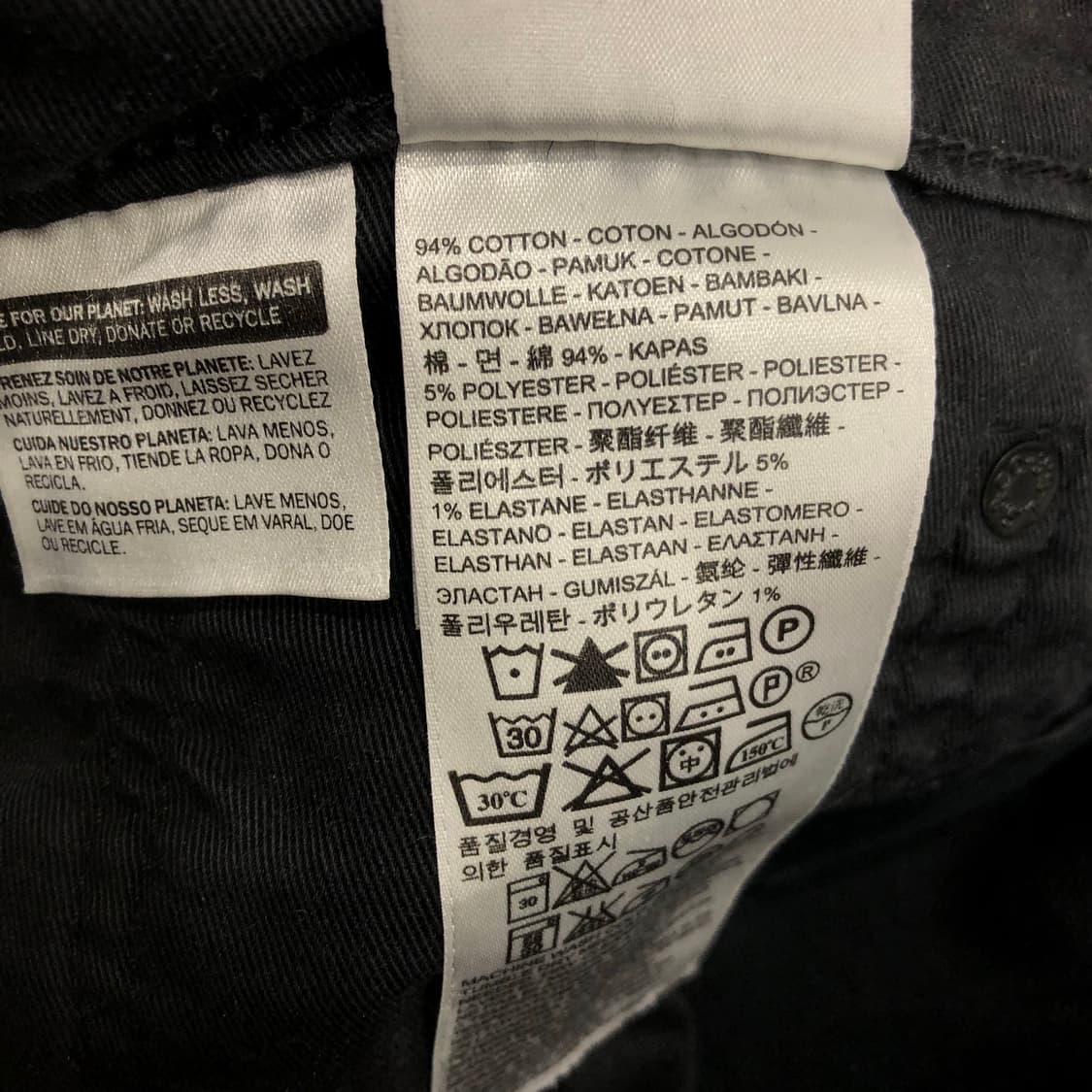 리바이스 블랙진 데님 팬츠 상품이미지5