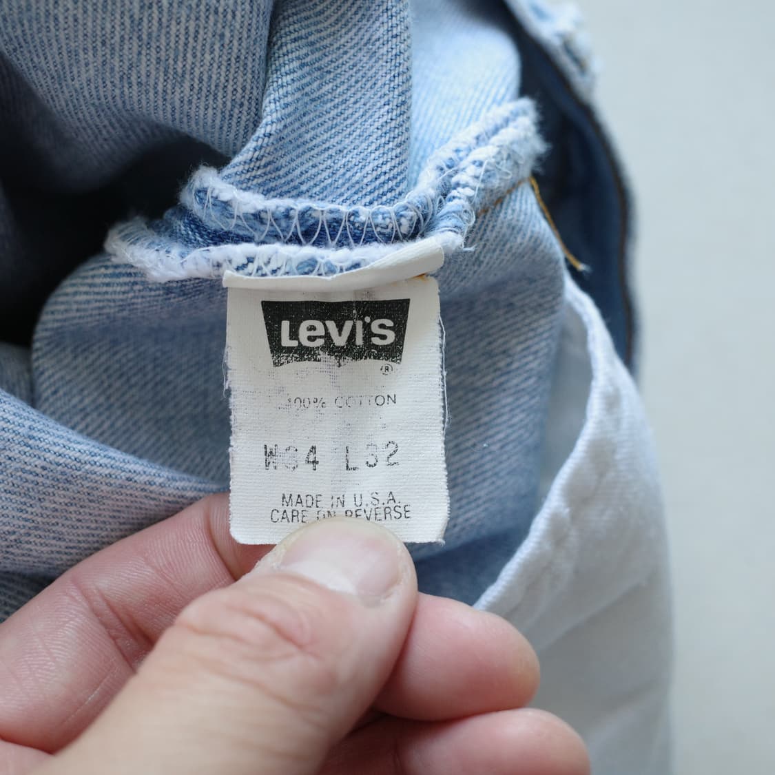 90s 리바이스 501 연청 MADE IN USA 빈티지 W34 L32 상품이미지4