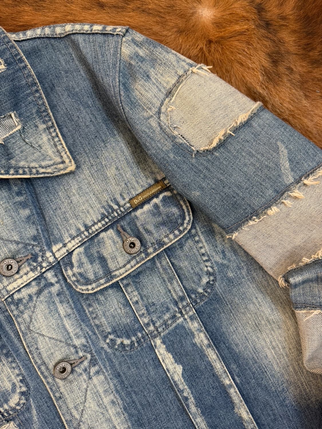 돌체앤가바나 데미지 데님 자켓  상품이미지5