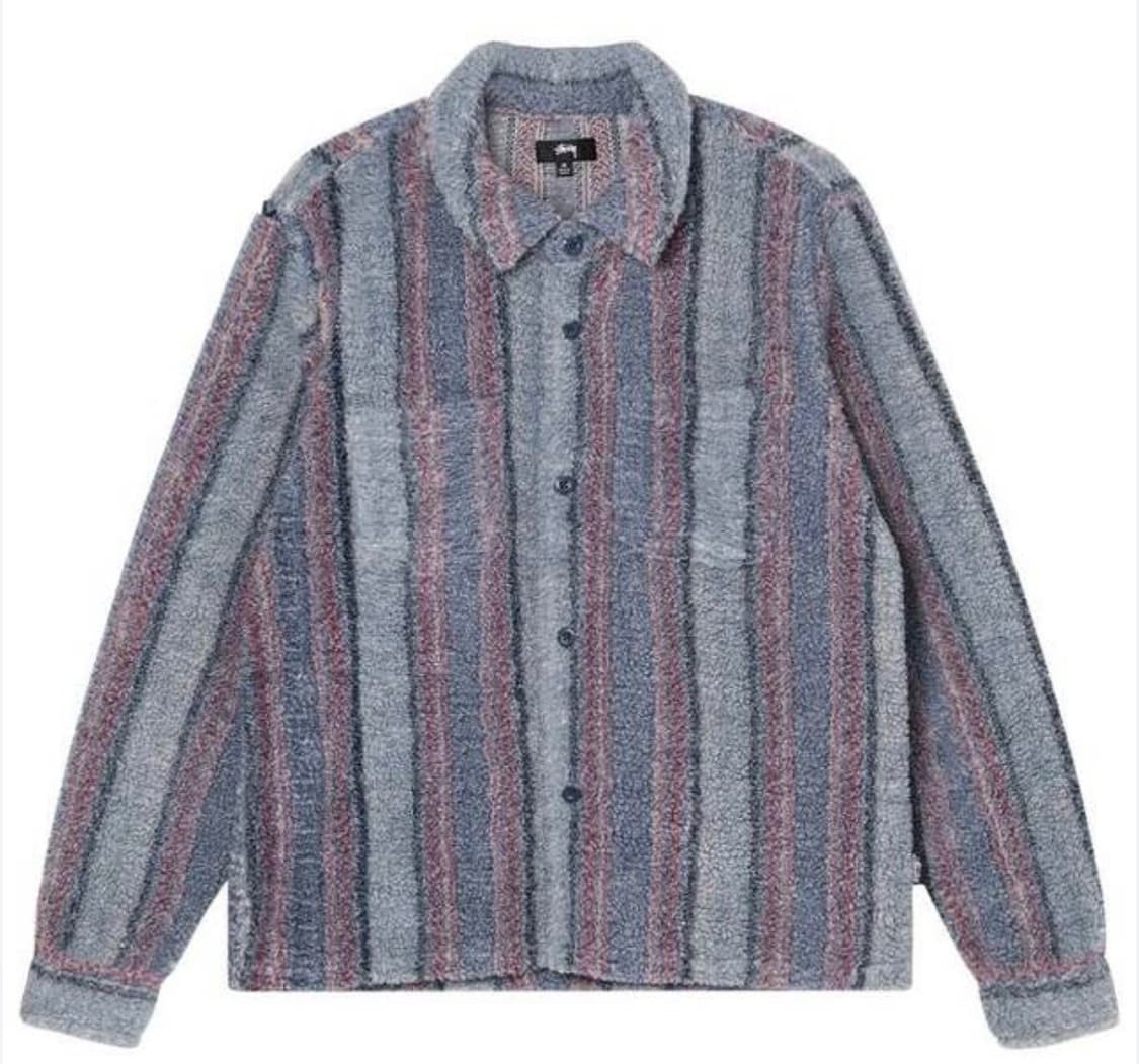 스투시 스트라이프 쉐르파 자켓 상품이미지2