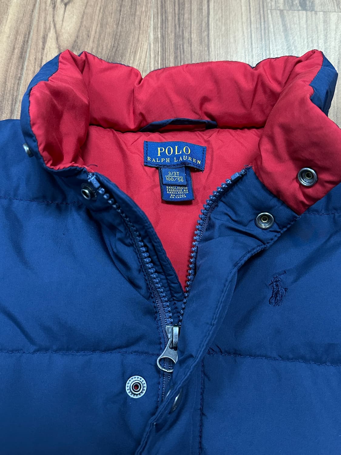 폴로 키즈 네이비 퀼팅 자켓 3/3T 상품이미지6