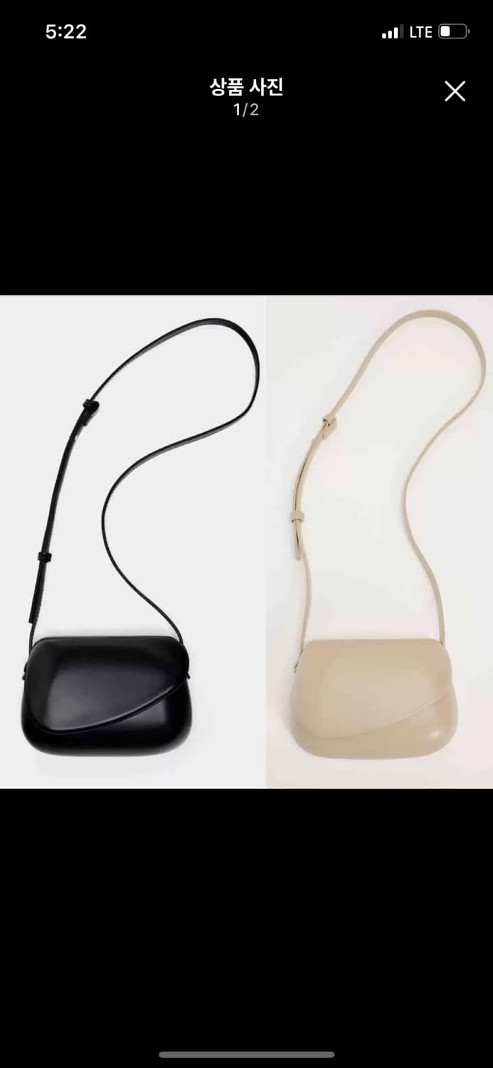 자라 미니멀 박스백 블랙박스백 르메르 카트리지백 콩가방 상품이미지1