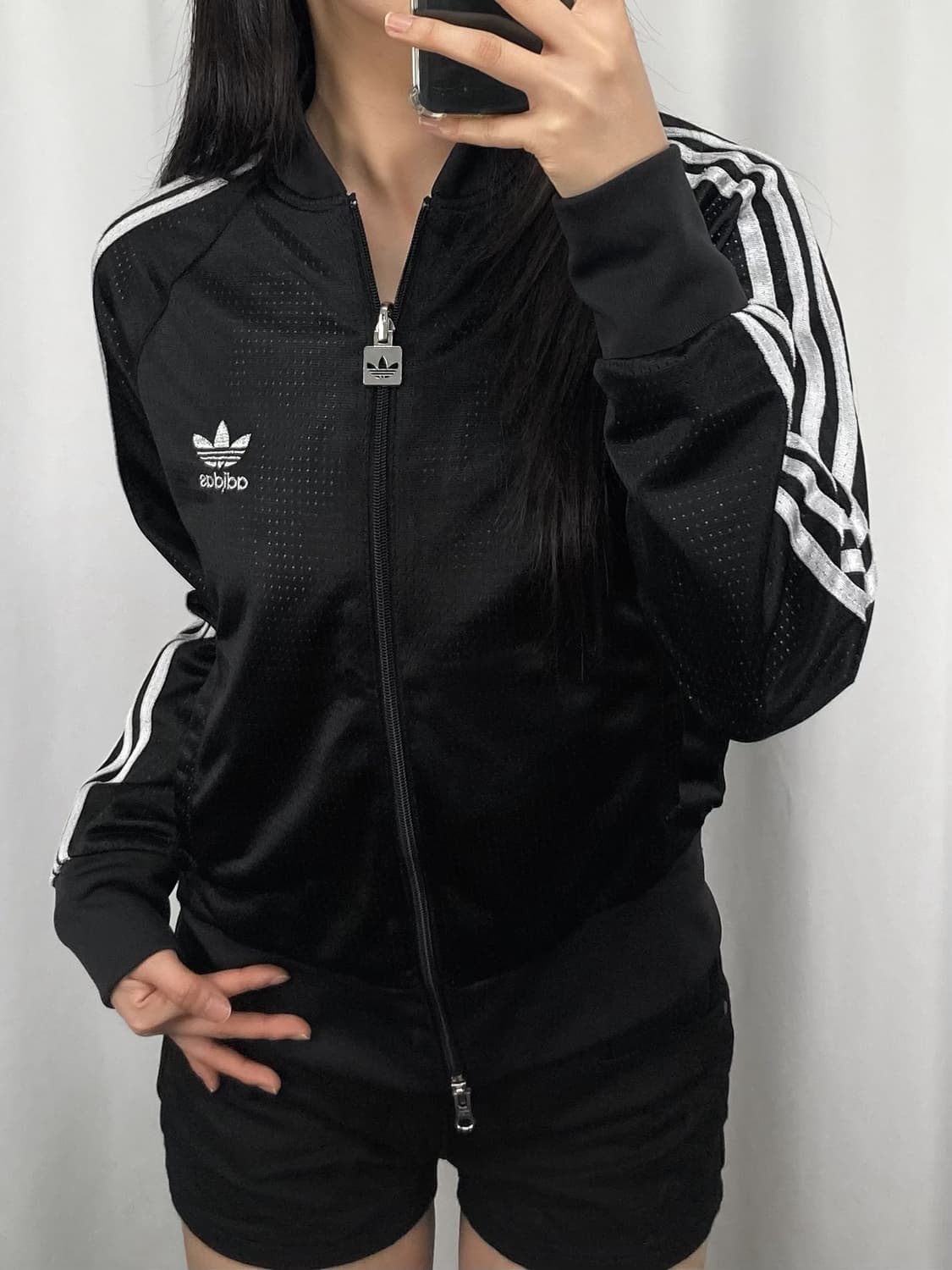 아디다스 리버시블 화이트 블랙 트랙탑 져지 상품이미지2