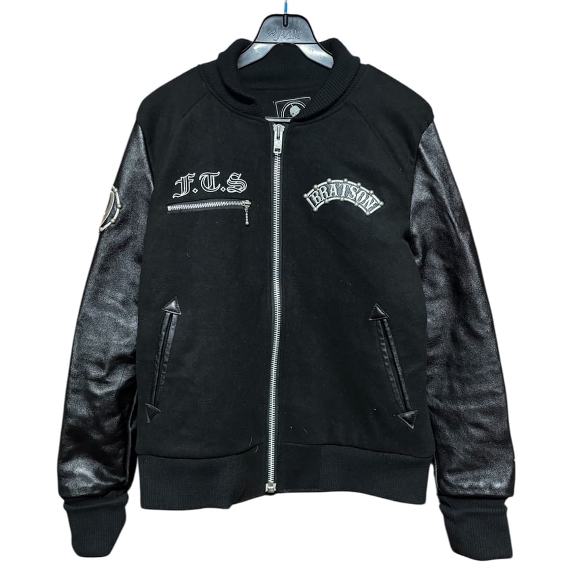 [BRATSON] 14FW 브랫슨 스컬 빅 패치 블랙 스타디움 자켓 M 상품이미지1