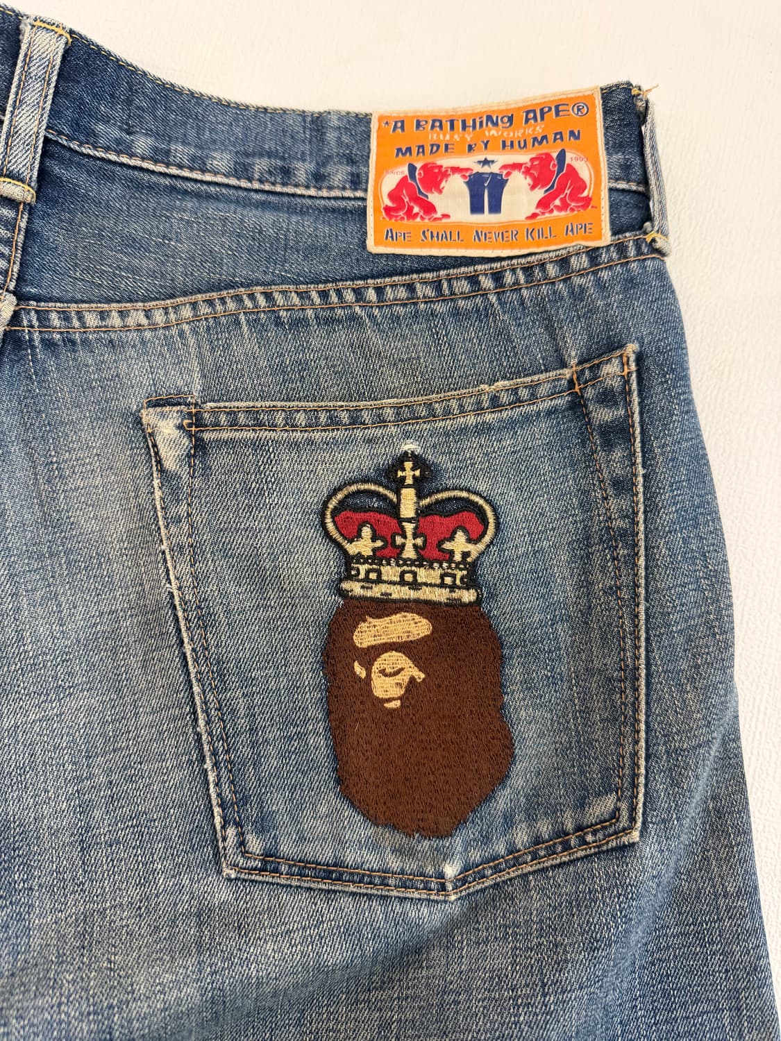 00s A BATHING APE Denim Pants (M) 상품이미지1