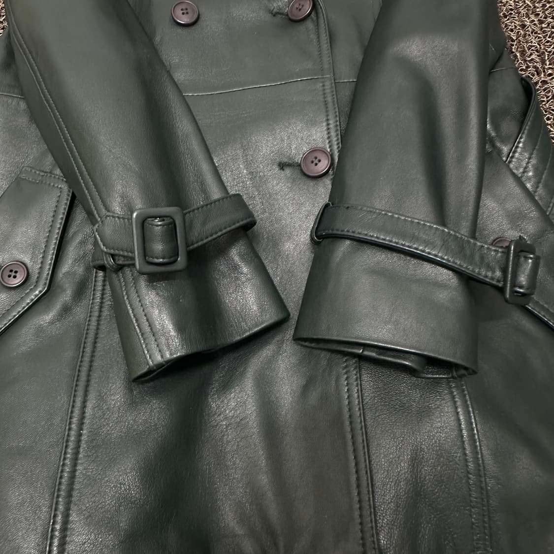 ROBO 로보 양가죽 여성 트렌치 코트 66사이즈 상품이미지4